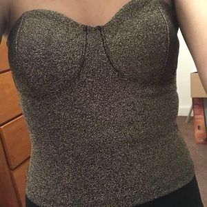 Sparkling Gold Tube Top